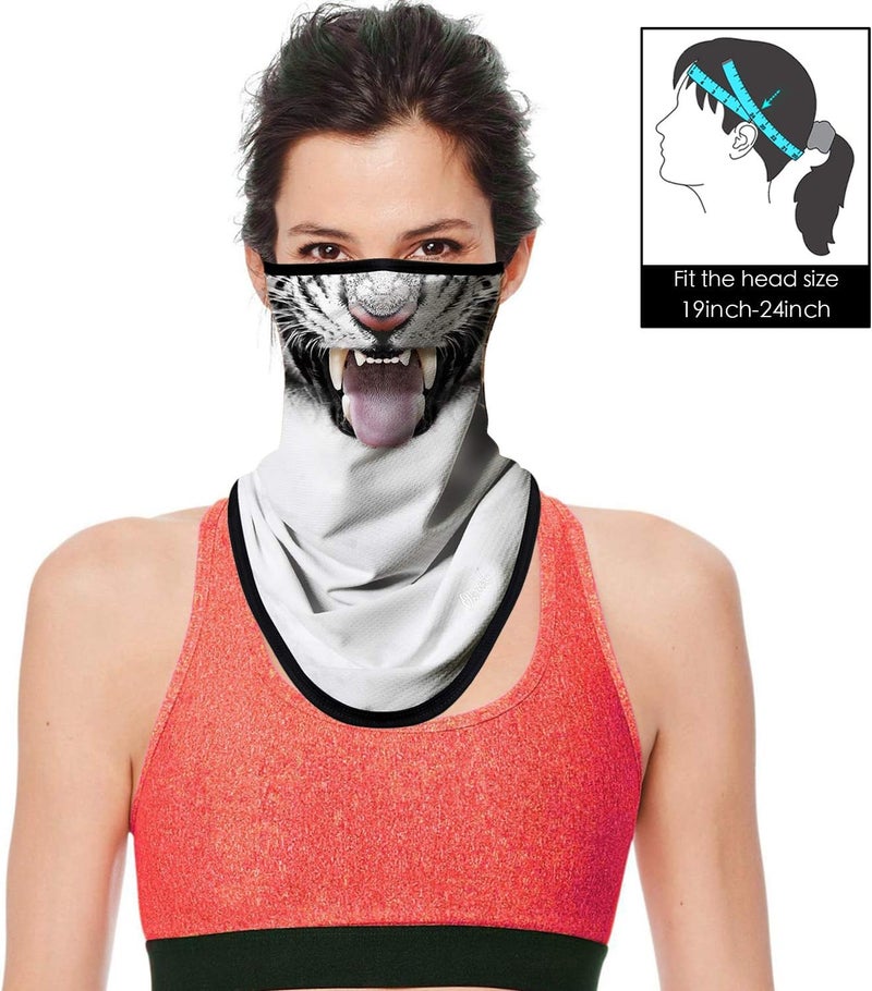 Obacle Bandana Face Mask with Ear Loops Neck Gaiter Face Mask Scarf Face Cover for Men Women - Image 2